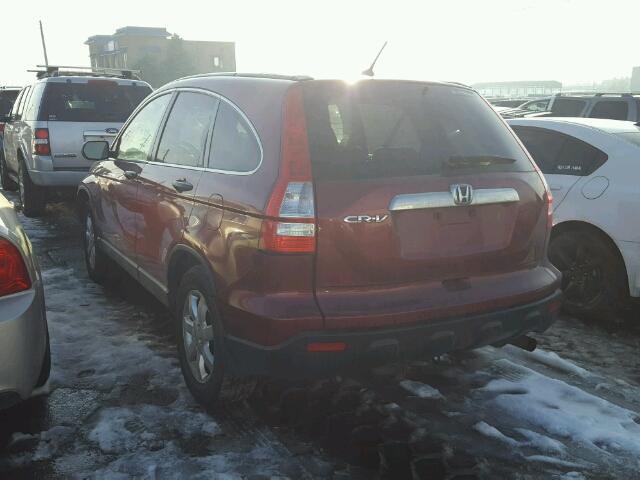 JHLRE48598C006313 - 2008 HONDA CR-V EX RED photo 3