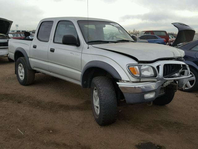 5TEGN92N13Z145842 - 2003 TOYOTA TACOMA DOU SILVER photo 1