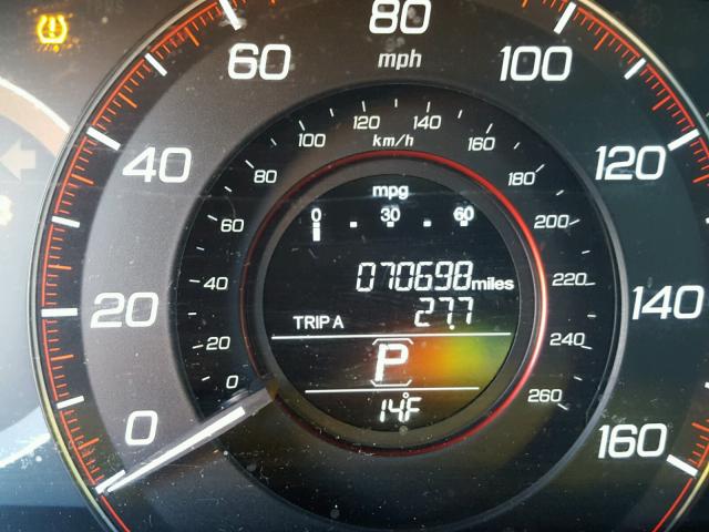 1HGCT1B7XDA018401 - 2013 HONDA ACCORD EX GRAY photo 8