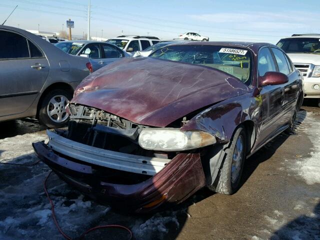 1G4HP52K544131641 - 2004 BUICK LESABRE CU BURGUNDY photo 2