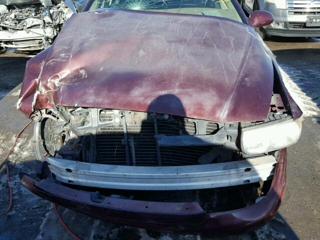 1G4HP52K544131641 - 2004 BUICK LESABRE CU BURGUNDY photo 7