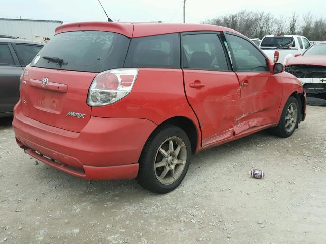 2T1KR32E06C591759 - 2006 TOYOTA COROLLA MA RED photo 4