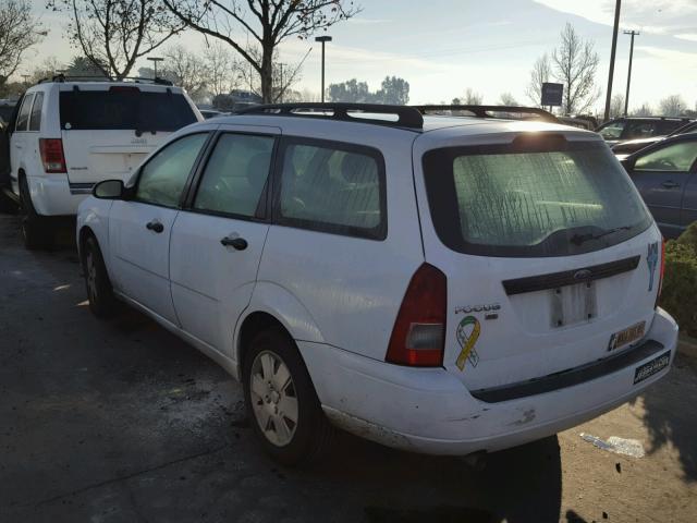 1FAHP36N87W192171 - 2007 FORD FOCUS ZXW WHITE photo 3