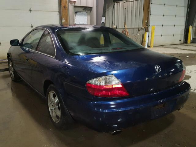 19UYA42463A011558 - 2003 ACURA 3.2CL BLUE photo 3