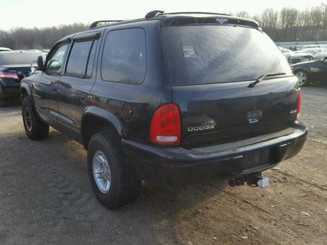 1B4HS28Y1WF135901 - 1998 DODGE DURANGO BLACK photo 3