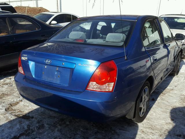 KMHDN46D06U205111 - 2006 HYUNDAI ELANTRA GL BLUE photo 4