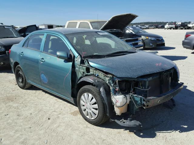 2T1BU4EE2AC354182 - 2010 TOYOTA COROLLA BA GREEN photo 1