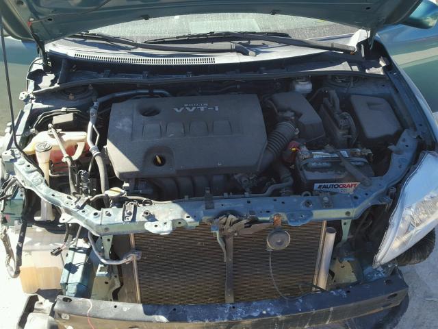 2T1BU4EE2AC354182 - 2010 TOYOTA COROLLA BA GREEN photo 7