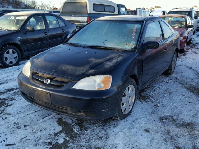 1HGEM22931L083877 - 2001 HONDA CIVIC SI BLACK photo 2