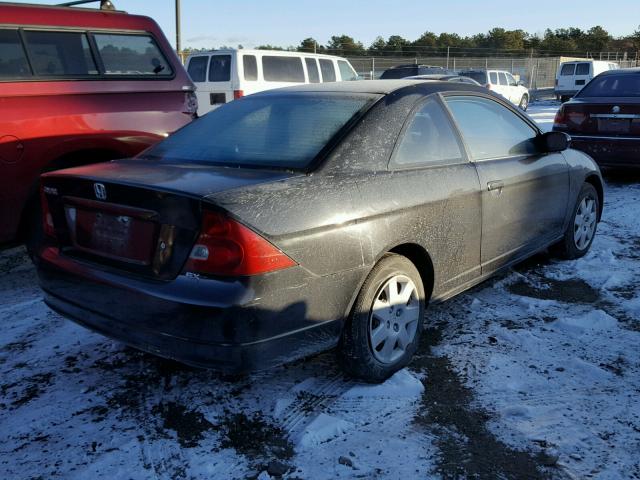 1HGEM22931L083877 - 2001 HONDA CIVIC SI BLACK photo 4