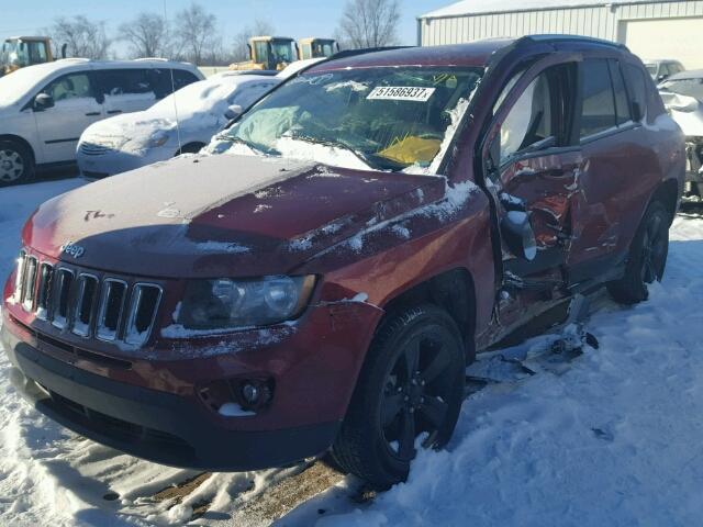 1C4NJDBB8FD108330 - 2015 JEEP COMPASS SP RED photo 2
