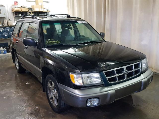 JF1SF6551WH700088 - 1998 SUBARU FORESTER S BLACK photo 1