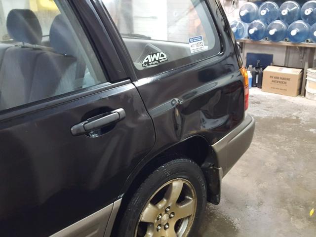 JF1SF6551WH700088 - 1998 SUBARU FORESTER S BLACK photo 9