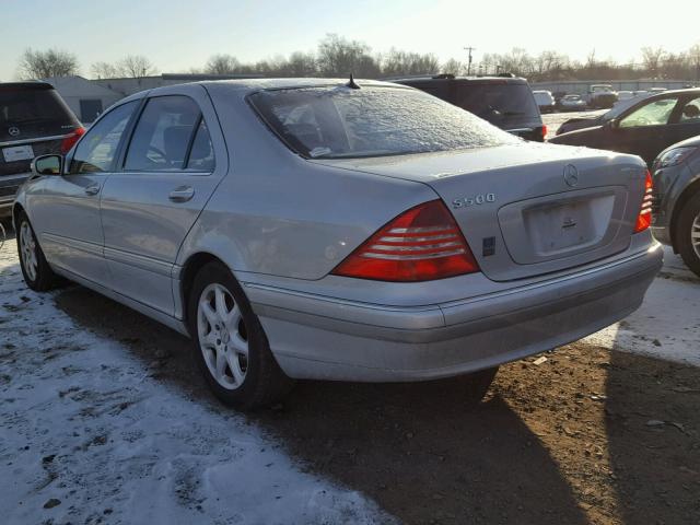 WDBNG84J16A476195 - 2006 MERCEDES-BENZ S 500 4MAT SILVER photo 3