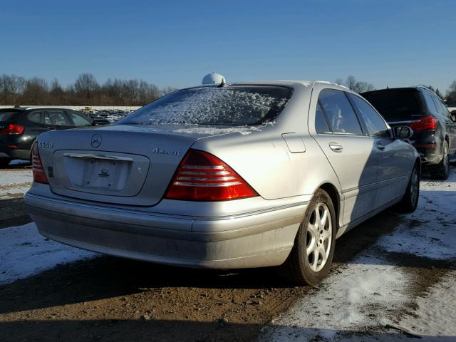 WDBNG84J16A476195 - 2006 MERCEDES-BENZ S 500 4MAT SILVER photo 4