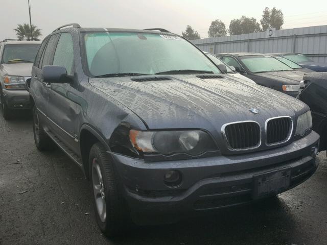 5UXFA53532LP55445 - 2002 BMW X5 3.0I GRAY photo 1