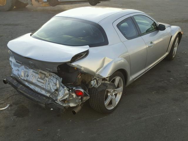 JM1FE173X40102350 - 2004 MAZDA RX8 SILVER photo 4