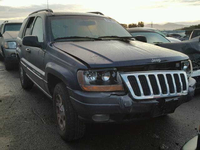 1J4GW38S22C157321 - 2002 JEEP GRAND CHER BLUE photo 1