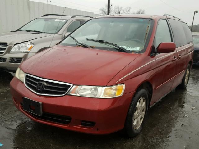 5FNRL18874B124207 - 2004 HONDA ODYSSEY EX MAROON photo 2