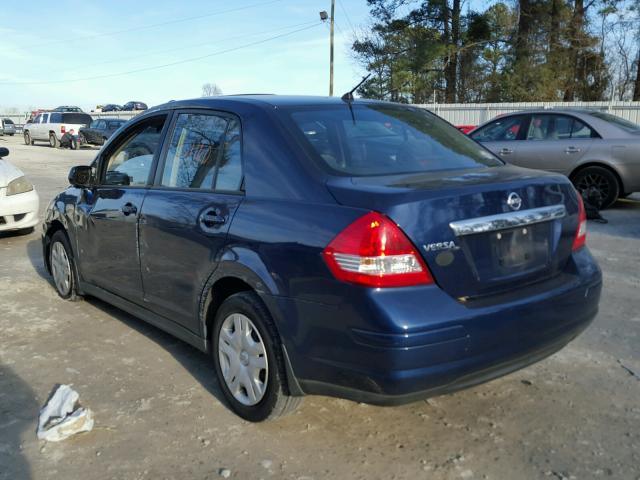 3N1BC1AP7AL421528 - 2010 NISSAN VERSA S BLUE photo 3