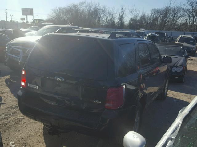 1FMCU0DG6CKB66326 - 2012 FORD ESCAPE XLT BLACK photo 4