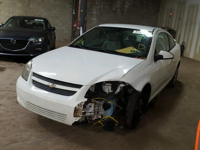 1G1AT18H597236992 - 2009 CHEVROLET COBALT LT WHITE photo 2