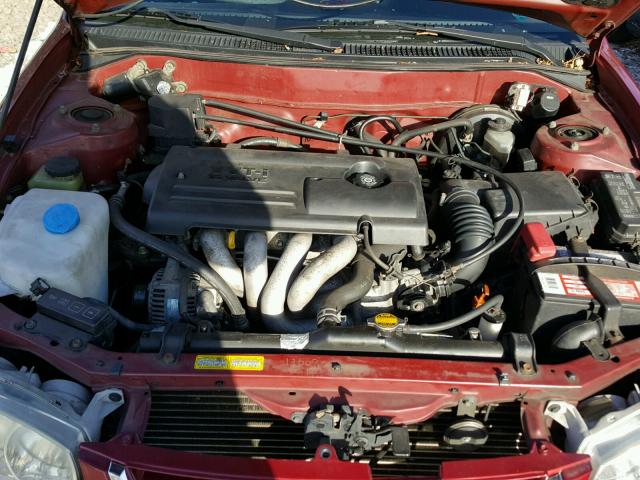 2T1BR12E52C575362 - 2002 TOYOTA COROLLA CE RED photo 7