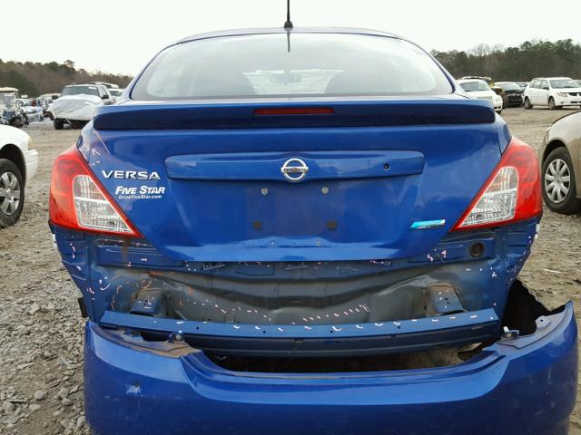 3N1CN7AP1FL820850 - 2015 NISSAN VERSA S BLUE photo 9