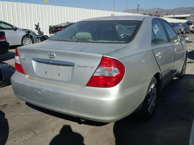 4T1BE32K03U707229 - 2003 TOYOTA CAMRY LE GRAY photo 4
