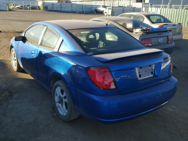 1G8AW12F34Z196649 - 2004 SATURN ION LEVEL BLUE photo 3