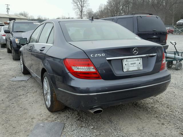 WDDGF4HB3ER307861 - 2014 MERCEDES-BENZ C 250 GRAY photo 3