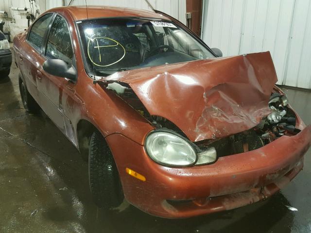 1B3ES46C6YD679688 - 2000 DODGE NEON BASE ORANGE photo 1