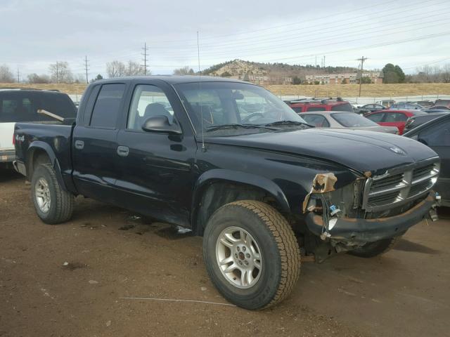 1D7HG38K24S594211 - 2004 DODGE DAKOTA QUA BLACK photo 1