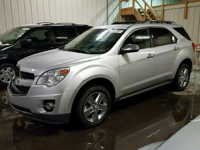 2GNFLGE51C6190781 - 2012 CHEVROLET EQUINOX LT SILVER photo 2