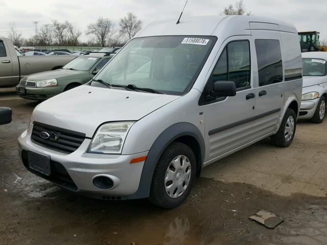 NM0KS9BN7AT027824 - 2010 FORD TRANSIT CO SILVER photo 2
