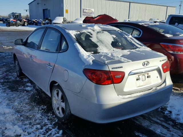 KMHDU4AD3AU003267 - 2010 HYUNDAI ELANTRA BL SILVER photo 3