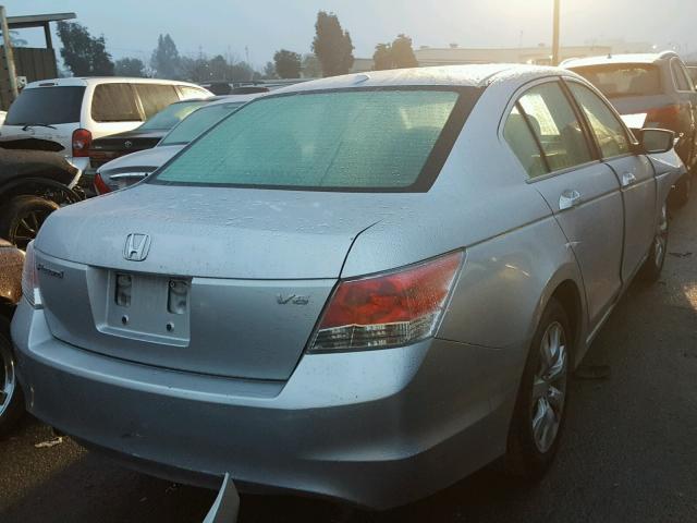 1HGCP36849A010255 - 2009 HONDA ACCORD EXL SILVER photo 4