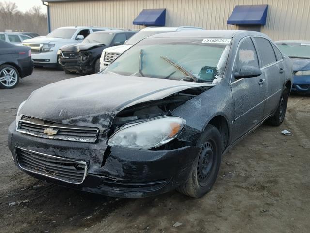 2G1WB58K581222890 - 2008 CHEVROLET IMPALA LS BLACK photo 2