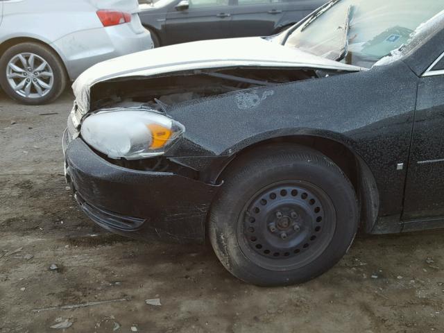 2G1WB58K581222890 - 2008 CHEVROLET IMPALA LS BLACK photo 9