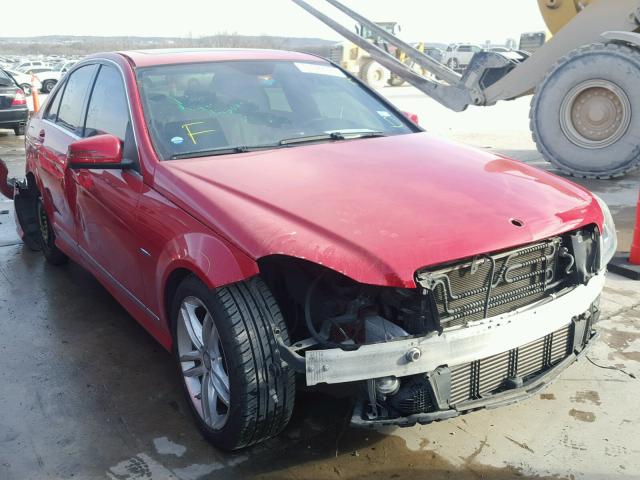 WDDGF4HB5CR225398 - 2012 MERCEDES-BENZ C 250 RED photo 1