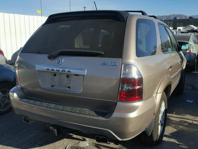 2HNYD18824H542591 - 2004 ACURA MDX TOURIN GOLD photo 4