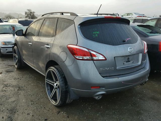 JN8AZ1MW3DW309001 - 2013 NISSAN MURANO S GRAY photo 3