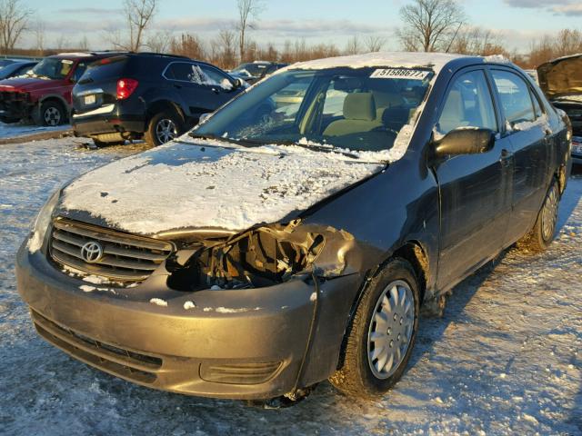 1NXBR32E84Z211191 - 2004 TOYOTA COROLLA CE GRAY photo 2