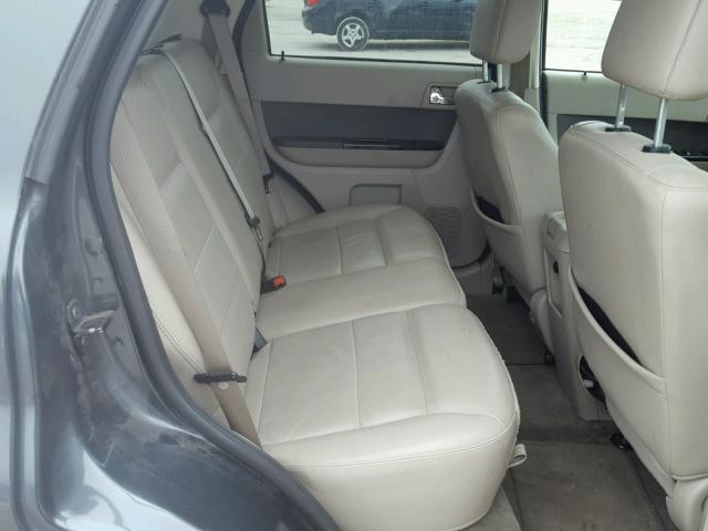 1FMCU49319KA08661 - 2009 FORD ESCAPE HYB GRAY photo 6