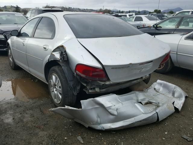 1C3EL46R34N416552 - 2004 CHRYSLER SEBRING LX SILVER photo 3