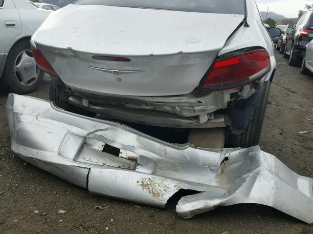 1C3EL46R34N416552 - 2004 CHRYSLER SEBRING LX SILVER photo 9