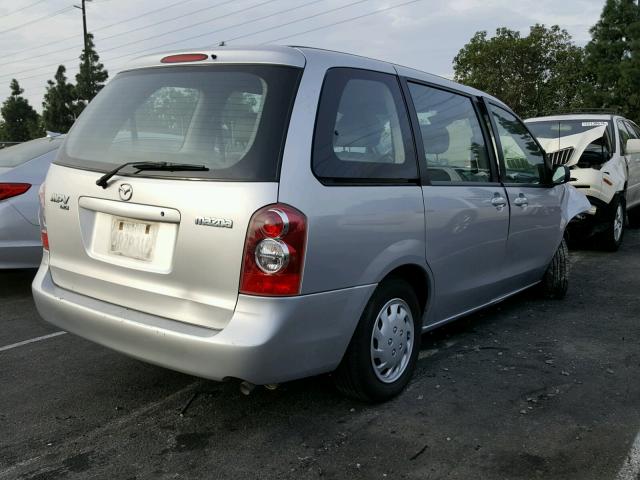 JM3LW28A450554886 - 2005 MAZDA MPV WAGON SILVER photo 4