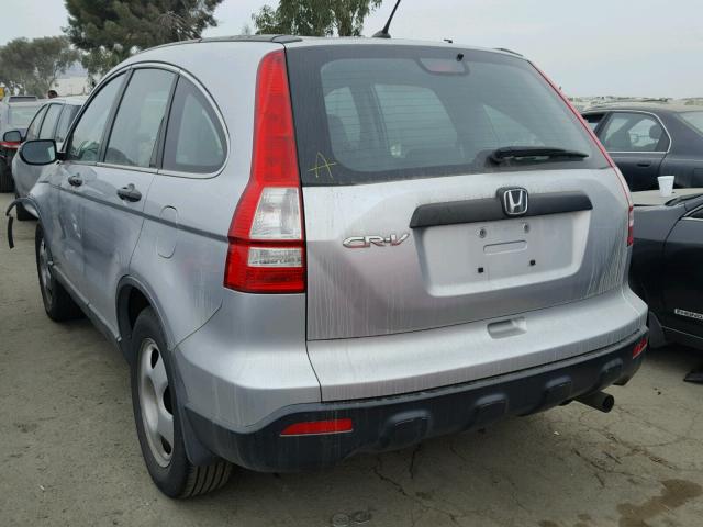 5J6RE38359L008772 - 2009 HONDA CR-V LX SILVER photo 3