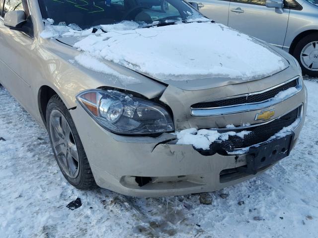 1G1ZC5EB9AF134339 - 2010 CHEVROLET MALIBU 1LT TAN photo 9