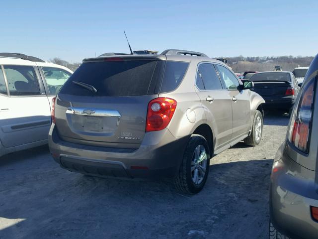 2CNALDEC2B6200096 - 2011 CHEVROLET EQUINOX LT BROWN photo 4